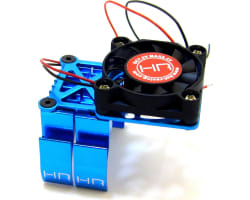 Clip-On Two-Piece Motor Heat Sink W/ Fan (Tamiya Blue) photo