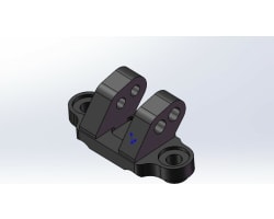 Aluminum Lower Shock Mount Losi Mini LMT photo