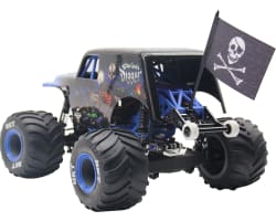 1/18 jolly roger flag W/Alum. Mount Grom photo