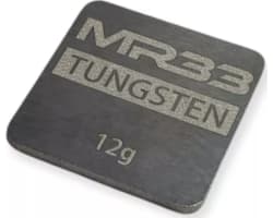 MR33 Tungsten Weight - 21 x 21 x 1.5mm - 12g photo