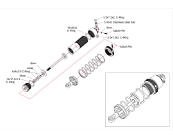 Aluminum bleeder shock caps cartridge Maxx photo