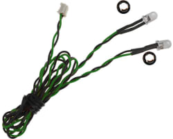 5mm Green Dual LED 15.75 inch wire length photo