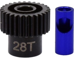 28t Steel 48p Pinion Gear 5mm or 1/8 photo