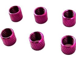 Purple Alum. Fuel Line Retainers (6) photo