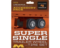 Super Single Trailer Wheel & Tire Set 1/25 scale photo