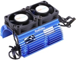 Power Hobby Heat Sink W/ Twin Blue photo