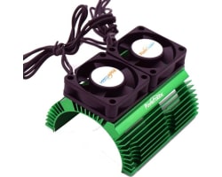 Powerhobby Heat Sink w Twin Fans 8th Scale Green photo