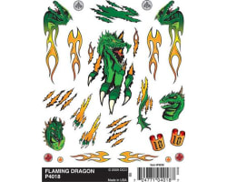 Dry Transfer Decals Flaming Dragon photo