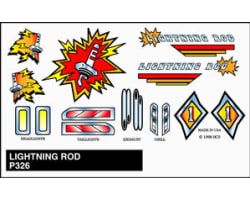 Stick-On Decals Lightning Rod photo