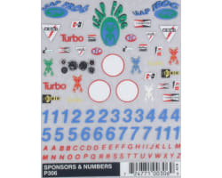 Dry Transfer Decals Sponsors & Numbers photo