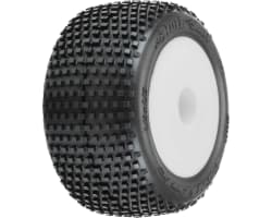 Hole Shot Tires Mounted White Mini-T 2.0 F/R pair photo