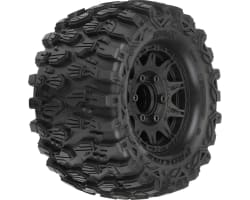 Hyrax 2.8 Tires Mounted Black 6x30 Stampede F/R (2) photo