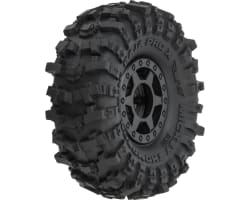 1/24 MT Baja Pro X F/R 1.0 Tires Mounted 7mm Black 4 photo