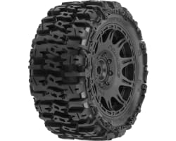 Trencher 5.7in Tires Mounted on Raid Black 8x48 Removable 24mm H photo