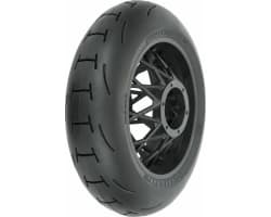 Supermoto V2 S3 Rear Tire Mounted on Black Supermoto Wheel for P photo