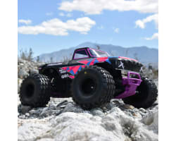 Dirt Hawg 2.0 F/R 2.6 MT Tires Mounted Arrma Stock Wheel Black 2 photo