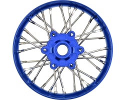 Pro-Spec Aluminum V2 Bead Front Wheel Assembled Blue for Losi Pr photo