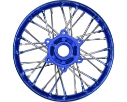 Pro-Spec Aluminum V2 Bead Rear Wheel Blue/Blue 1 : Losi Promoto- photo