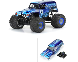 1/10 Grave Digger Ice Blue Painted Body Set: LMT photo
