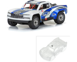 Pre-Cut 2019 Chevy Silverado Trophy Truck Clear Body for Arrma M photo