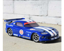 Pre-Cut 2002 Dodge Viper GTS for Losi Grom Race Car (Blue) photo