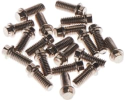 Miniature Scale Hex Bolts M2.5 x 6mm Silver photo