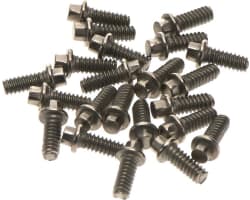 Miniature Scale Hex Bolts M1.6 X 4mm Silver photo