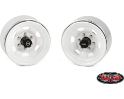 Stamped Steel 1.7 Beadlock SR5 Wheels (White/Black) photo