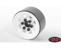 Stamped Steel 1.0 Stock Beadlock Wheels (White) (4) photo