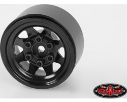 Stamped Steel 1.0 Inch Stock Beadlock Wheels Black photo