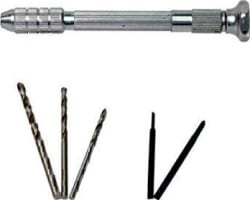 Pin Vise Miniature Drill Set with 5 Bits photo