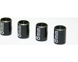 Aluminum Standoff Post Link 6x8mm w/ M3 Threads (Black)(4) photo