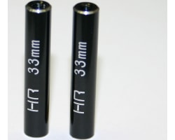 Aluminum Standoff Post Link 6x33mm W/ M3 Threads (Black)(2) photo
