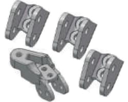 EVE12A01 Aluminum Axle Lower Link Mounts set Gen 8 photo
