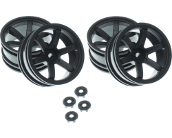 1/10 Wheel Set W/ Lug Caps (4 pieces) photo