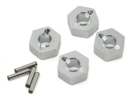 RER180016S Wheel Hex Mount W/Pins(2x10) (4pc) Silver photo