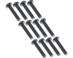 2.5x12mm Button Head Machine Thread Screws (12 pieces) photo