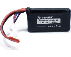 7.4V 2S 500mAh LiPo Battery w/ photo