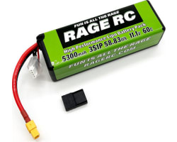 5300mah 3s 11.1v 60c Hard Case LiPo Battery with Xt60 Connector photo