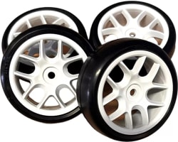 Ride 1:10 Belted TR09 Slick Tyres 10 Spoke - White photo