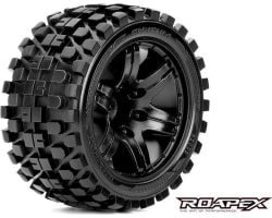 Rhythm 1/10 Stadium Truck Tire Black Wheel with 0 Offest 12mm He photo