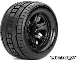 Trigger 1:10 Monster Truck Tire Black Wheel with 0 Offest 12mm H photo