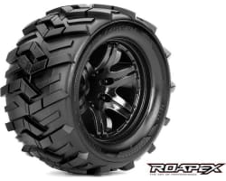 Morph 1/10 Monster Truck Tire Black Wheel with 0 Offest 12mm Hex photo