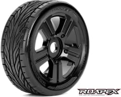 Trigger 1/8 Buggy Tire Black Wheel with 17mm Hex Mounted photo