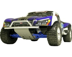Front Bumper & Skid Plate Chrome/Gray: Slash photo