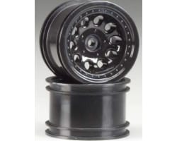 Black 2.2 Revolver Rock Crawler Wheels Narrow Wheelbase (2) photo