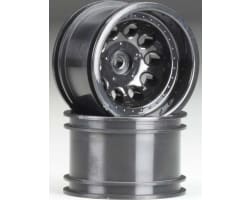 Black 2.2 Revolver Rock Crawler Wheels Wide Wheelbase (2) photo