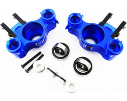 Aluminum Axle Carriers W/ Bearings & Carbon Arms (Blue) - Tra photo