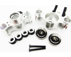 Aluminum Axle Carriers W/ Bearings & Carbon Arms (Silver) - Tra photo