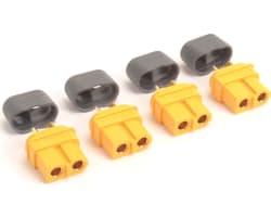 XT60 Plug with Sheath Female Only - 4pcs photo